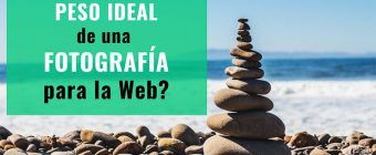 Peso ideal fotografía para la web